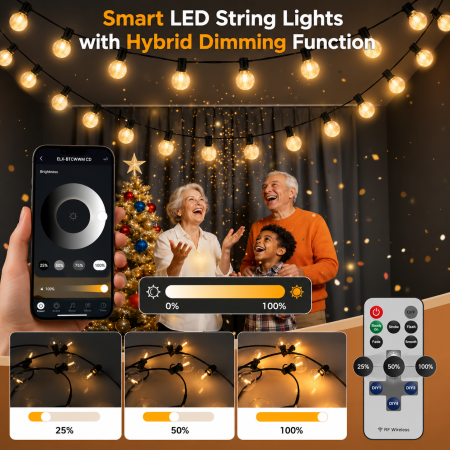 Ghirlanda luminoasa Smart LED pentru exterior, lungime 17.5 m [5]