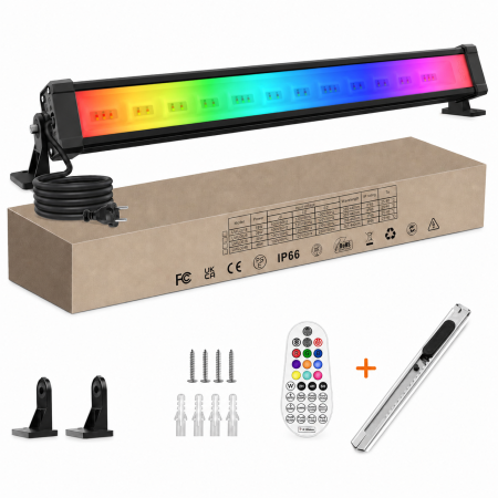 Casa & Birou - AM341 - Set Proiector LED Liniar RGB 44 cm