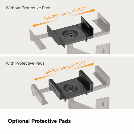 Set 2 Suporturi Boxe Perete, 25 kg/Suport, Rotatie 360°, Reglabile + Cutter 130 mm [3]