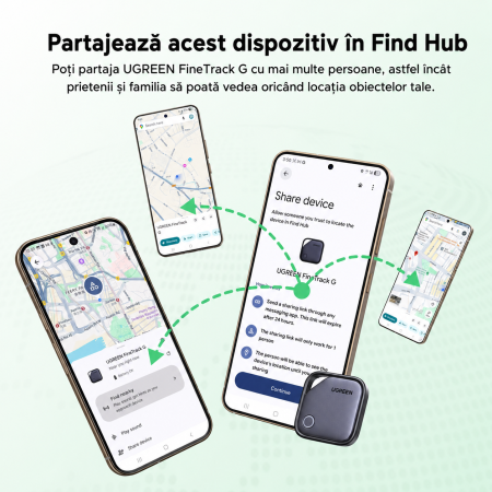 Set 4 Trackere Bluetooth Android, Google Find Hub, USB-C, Autonomie pana la 12 Luni [5]