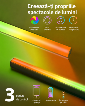 Suport TV 25-65 inch LED RGB, Brat Articulat, VESA 400x400, 45 kg + Cutter [6]
