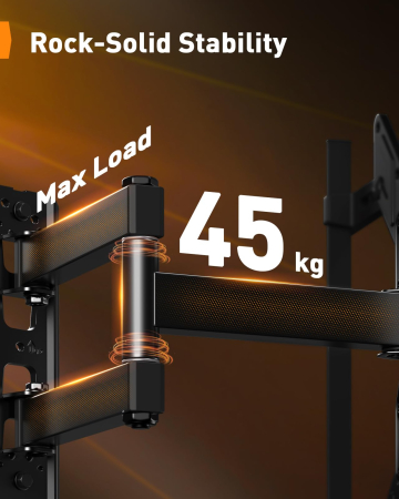 Suport TV 25-65 inch LED RGB, Brat Articulat, VESA 400x400, 45 kg + Cutter [4]
