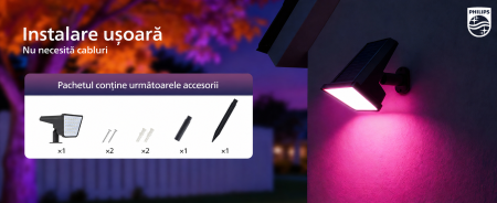 Lampi Solare LED RGBW Exterior, 18 LED, 9 Moduri, Montaj 2 in 1 + Cutter 130 mm [5]