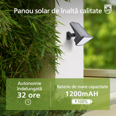 Set 4 Lampi Solare LED Exterior, 28 LED, 1200 mAh, Montaj 2 in 1 + Cutter 130 mm [3]
