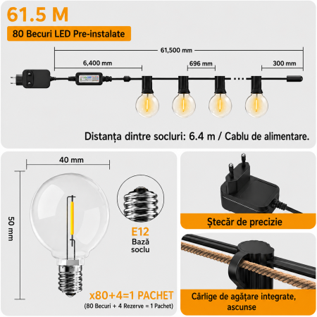 Ghirlanda Smart LED exterior 61.5 m [1]