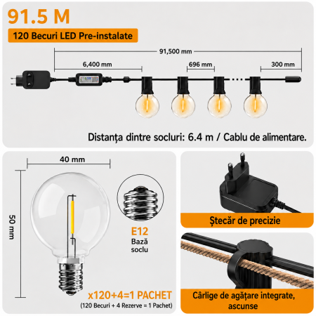 Ghirlanda Smart LED exterior 91.5 m [1]