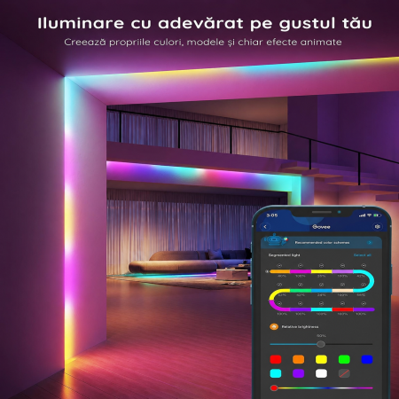Banda LED Smart Govee RGBIC 10 m [5]