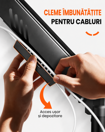 Suport profesional ErGear pentru 2 monitoare 13-32 inch [5]