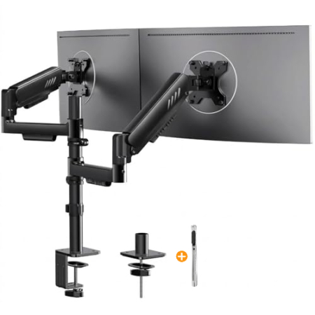 Accesorii Monitoare - Suport profesional ErGear pentru 2 monitoare 13-32 inch