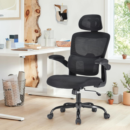 Casa & Birou - Scaun ergonomic de birou negru
