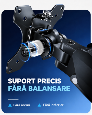 Suport Monitor 13-49 inch, UltraWide, 17 kg, VESA, Brat Reglabil [6]