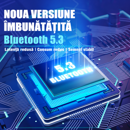 Casti Bluetooth Over-Ear Beribes, 65 Ore Autonomie, 6 Moduri EQ, Bluetooth 5.3, Microfon Integrat, Conectivitate 3.5 mm. [4]