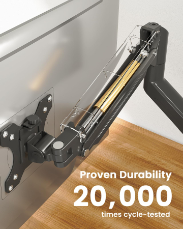 Suport monitor ErGear® 13–34 inch, brat reglabil cu arc pe gaz, sustine pana la 10 kg, compatibil VESA 75x75 si 100x100, 2 tipuri de montare, ideal pentru gaming si birou [5]