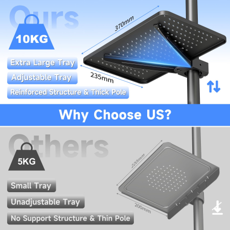 Suport pentru televizor Adymel®, stand TV 21-60 inch cu roti 360°, suporta greutate pana la 35 kg, VESA pana la 400 x 400 mm, inaltime ajustabila, bucatarie, living, dormitor, sala de sedinte [3]