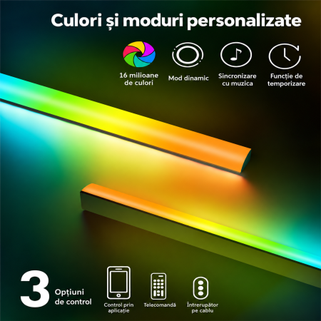 Suport TV Perlegear® 26–65 inch – perete, VESA, RGB, pana la 45 kg, negru. [4]
