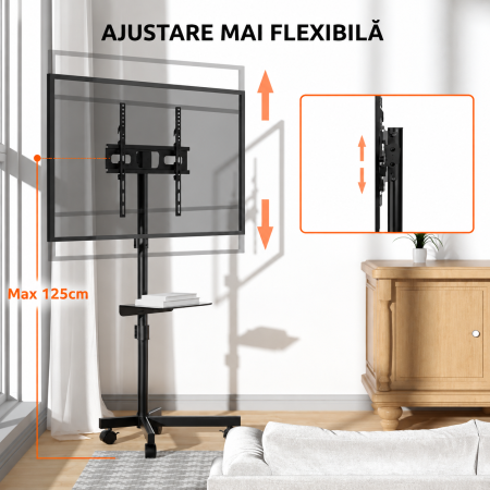 Suport televizor cu roti 23–60 inch [3]