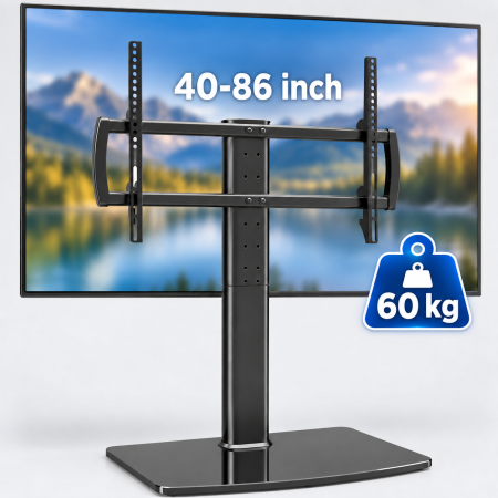 Toate produsele - Suport TV de Masa 40-86 inch, Rotire 110°, 60 kg, VESA 600x400