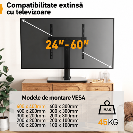Suport televizor de comoda Perlegear® 24-60 inch [1]