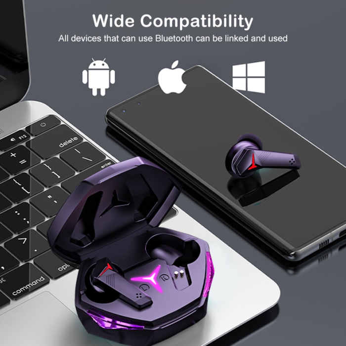 Casti Audio Wireless In-Ear, Bluetooth 5.2, Gaming cu Anulare Zgomot, Autonomie 15h - AFel [2]