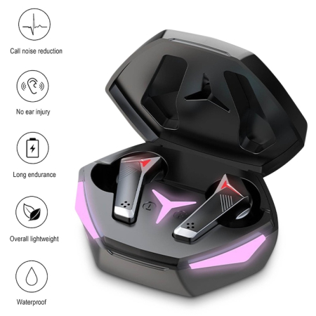 Casti Audio Wireless In-Ear, Bluetooth 5.2, Gaming cu Anulare Zgomot, Autonomie 15h - AFel [3]