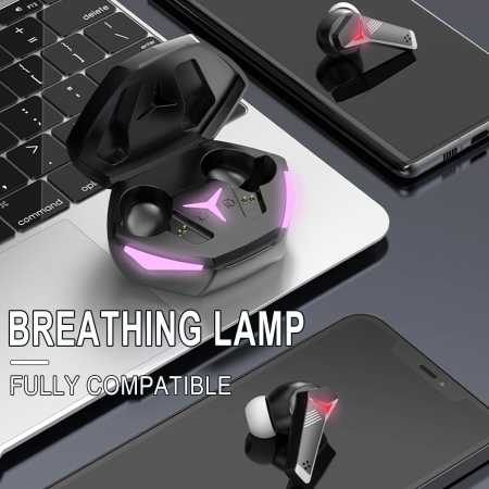 Casti Audio Wireless In-Ear, Bluetooth 5.2, Gaming cu Anulare Zgomot, Autonomie 15h - AFel [4]
