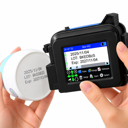 Imprimantă inkjet portabilă cu touchscreen 2,4 inch pentru marcarea produselor și ambalajelor [2]