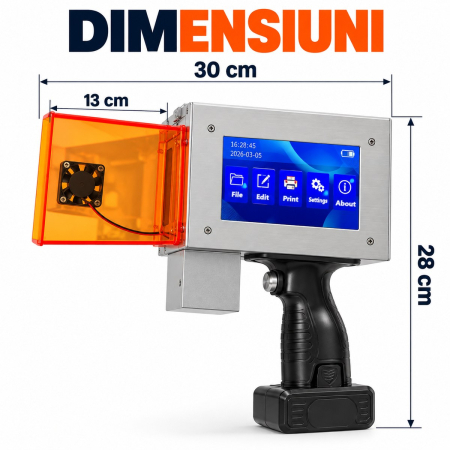 Imprimantă laser portabilă 10W cu ecran tactil de 5 inch [4]