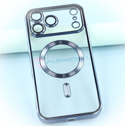 Husă clear compatibilă cu iPhone 17 Pro, Albastru [2]