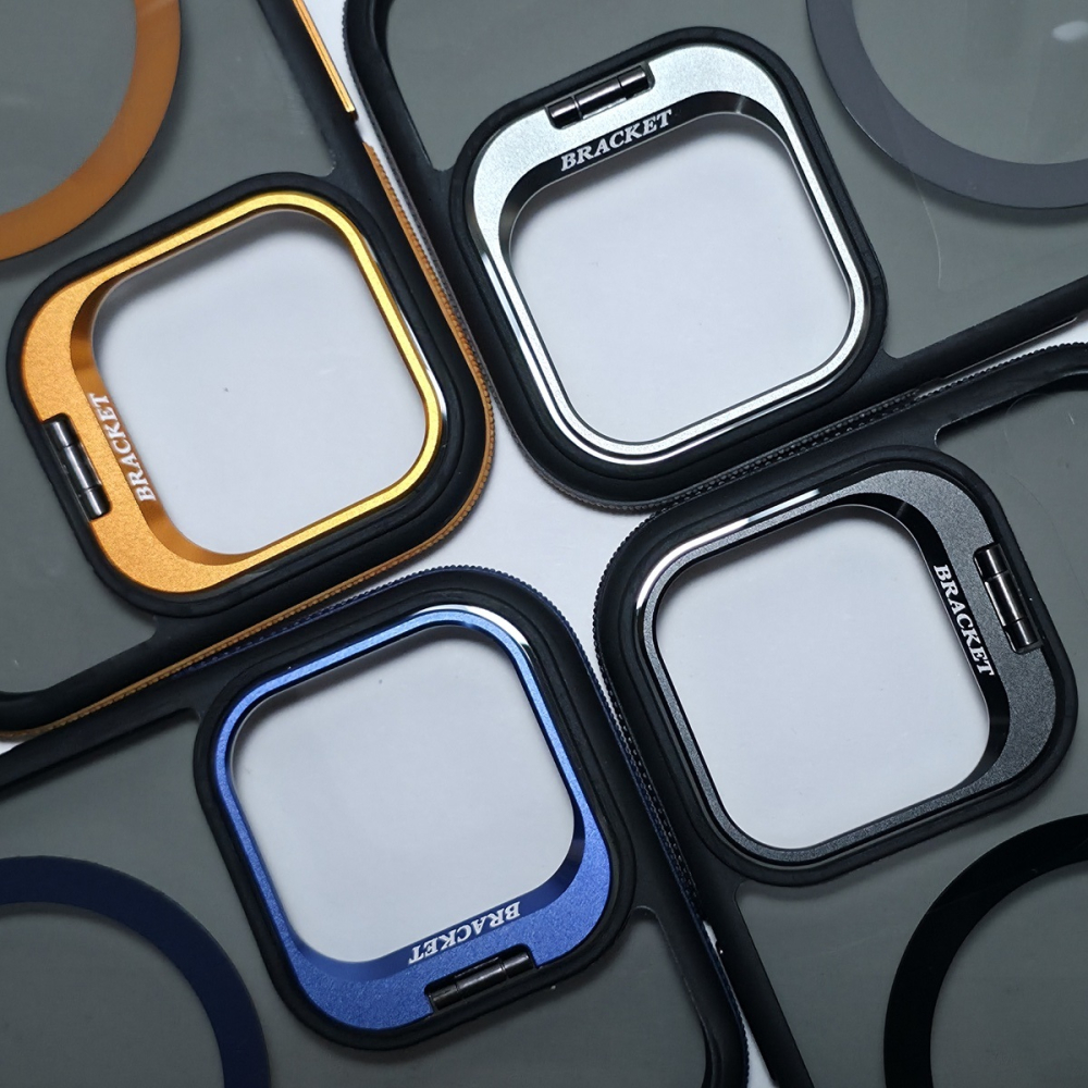 Husă compatibilă cu iPhone 15 Pro, cu stand integrat, Gri [3]