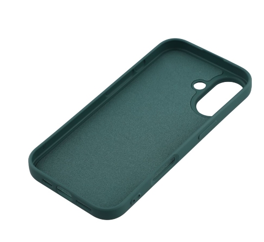 Husă din silicon compatibilă cu iPhone 17, Verde Închis [2]