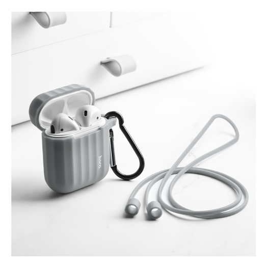 Husă din silicon pentru Airpods 1 / Airpods 2 , Gri [3]