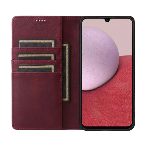 Husă tip carte compatibila cu Motorola Moto G85, Vișiniu [2]