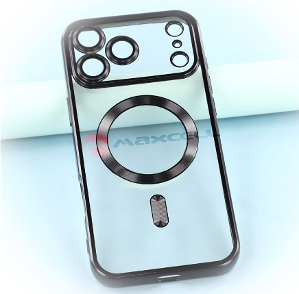 Husă clear compatibilă cu iPhone 17 Pro, Negru [1]