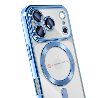 iPhone 17 Pro - Husă clear compatibilă cu iPhone 17 Pro, Albastru