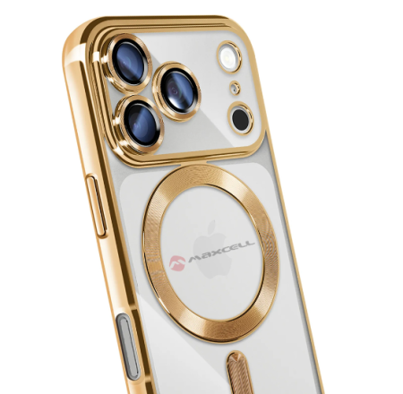 iPhone 17 Pro - Husă clear compatibilă cu iPhone 17 Pro, Auriu