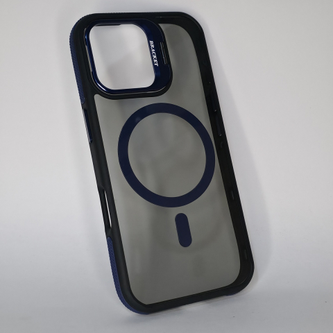 Husă compatibilă cu iPhone 17, cu stand integrat, Albastru [1]