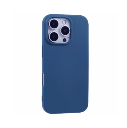 iPhone 16 Pro Max - Husă din silicon compatibilă cu iPhone 16 Pro Max, Bleumarin