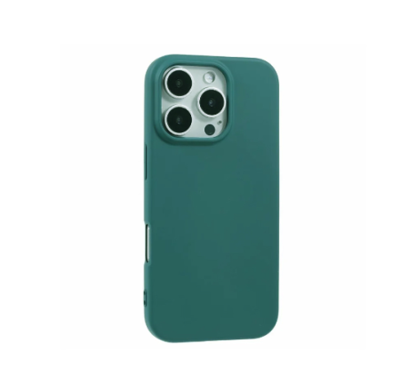 iPhone 16 Pro Max - Husă din silicon compatibilă cu iPhone 16 Pro Max, Verde Închis