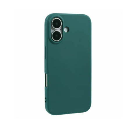 iPhone 16 - Husă din silicon compatibilă cu iPhone 16, Verde Închis