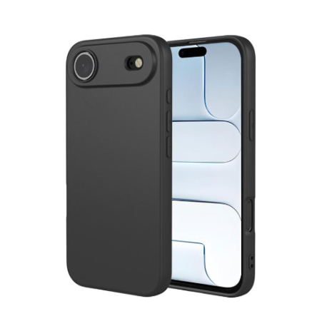 iPhone 17 Air - Husă din silicon compatibilă cu iPhone 17 Air, Negru