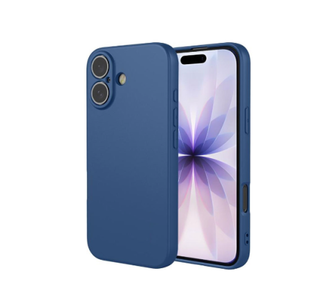 iPhone 17 - Husă din silicon compatibilă cu iPhone 17, Bleumarin