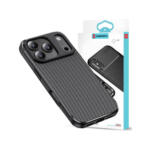 iPhone 17 Pro - Husă din silicon compatibilă cu iPhone 17 Pro, Negru Carbon