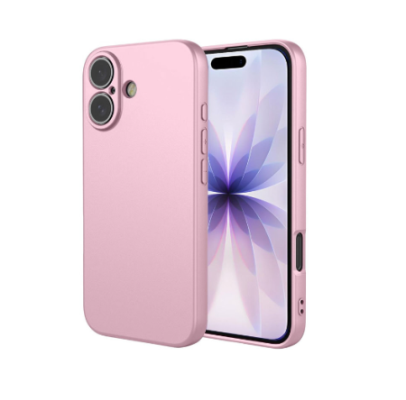 iPhone 17 - Husă din silicon compatibilă cu iPhone 17, Roz