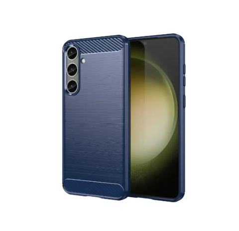 Samsung - Husă din silicon compatibilă cu Samsung Galaxy S25, Albastru Închis