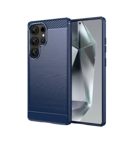 Samsung - Husă din silicon compatibilă cu Samsung Galaxy S25 Ultra, Albastru Închis