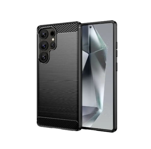 Samsung - Husă din silicon compatibilă cu Samsung Galaxy S25 Ultra, Negru