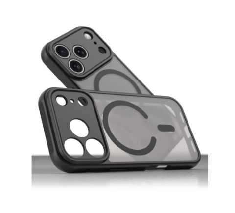 iPhone 17 Pro Max - Husă MagSafe frosted compatibilă cu iPhone 17 Pro Max, Negru