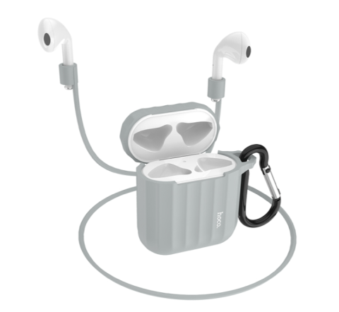 Husă din silicon pentru Airpods 1 / Airpods 2 , Gri [1]