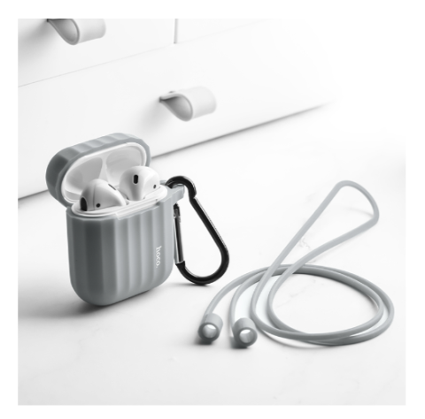 Husă din silicon pentru Airpods 1 / Airpods 2 , Gri [2]