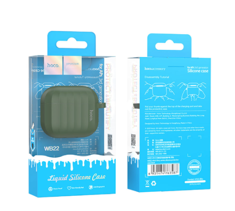 Husă pentru Airpods Pro 3 din silicon, Verde [1]